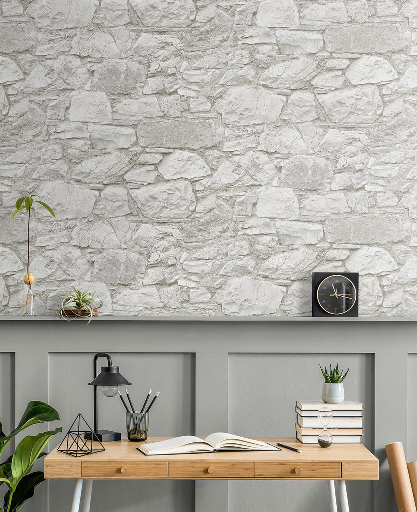 Surface Style STONE'S THROW CHALK Wallpaper