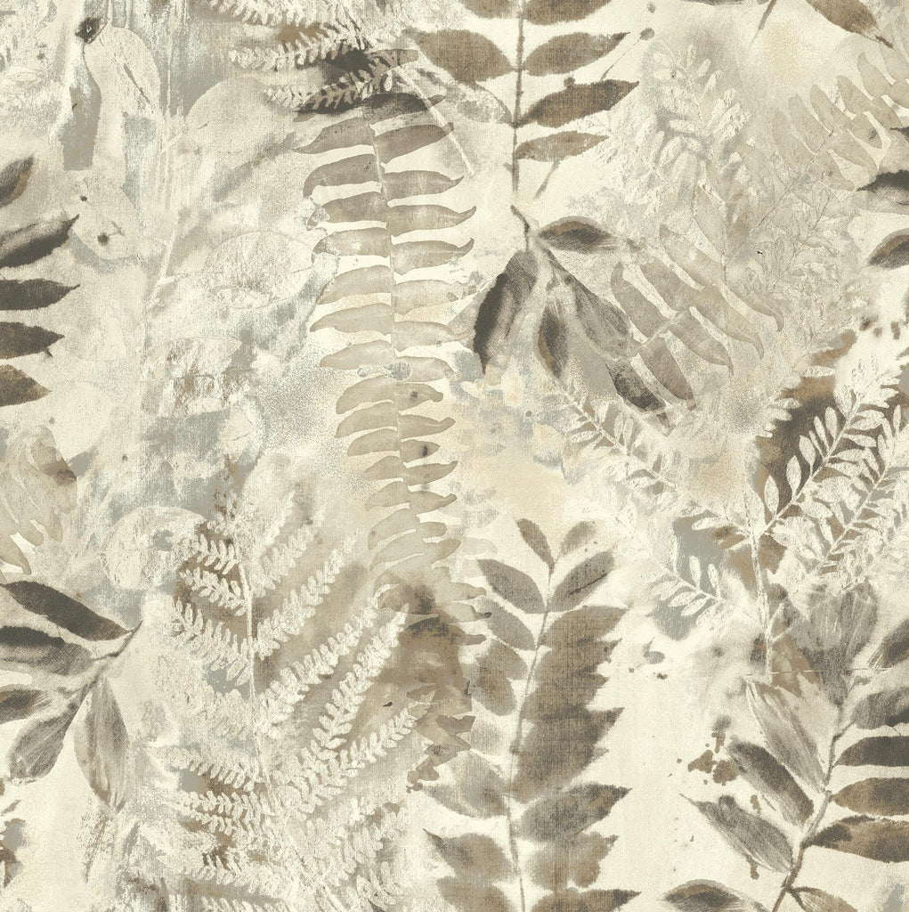 Surface Style Fern Memory Latte Wallpaper