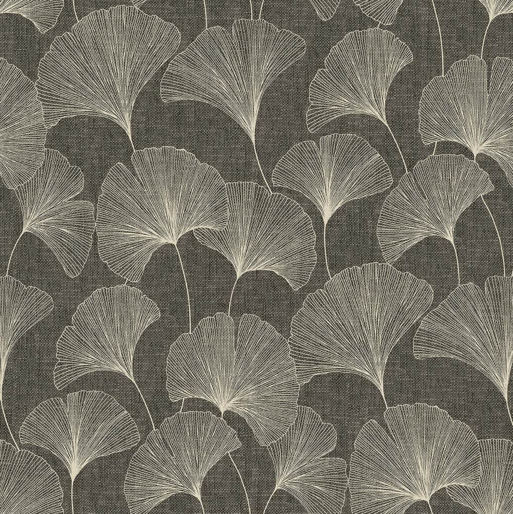 Surface Style Ginko Ebony Wallpaper