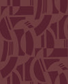 A-Street Prints Scott Living Iii Geometrics Burgundy Wallpaper