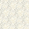 Brewster Home Fashions Tarragon Grey Dainty Meadow Wallpaper