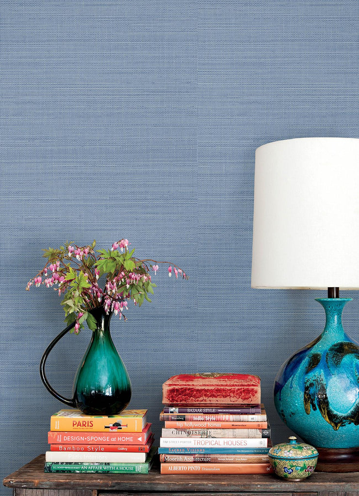 Brewster Home Fashions Spinnaker Denim Netting Wallpaper