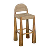 Noir Laredo Bar Stool Teak With Synthetic Woven