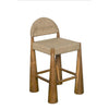 Noir Laredo Counter Stool Teak With Synthetic Woven