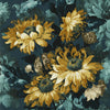 Clarke & Clarke Sunforest Denim Ochre Wp Wallpaper