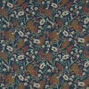 Clarke & Clarke Hazelbury Linen Midnight/Spice Fabric