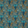 Clarke & Clarke Hillcrest Velvet Teal/Spice Upholstery Fabric