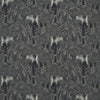 Clarke & Clarke Hillcrest Velvet Noir Upholstery Fabric