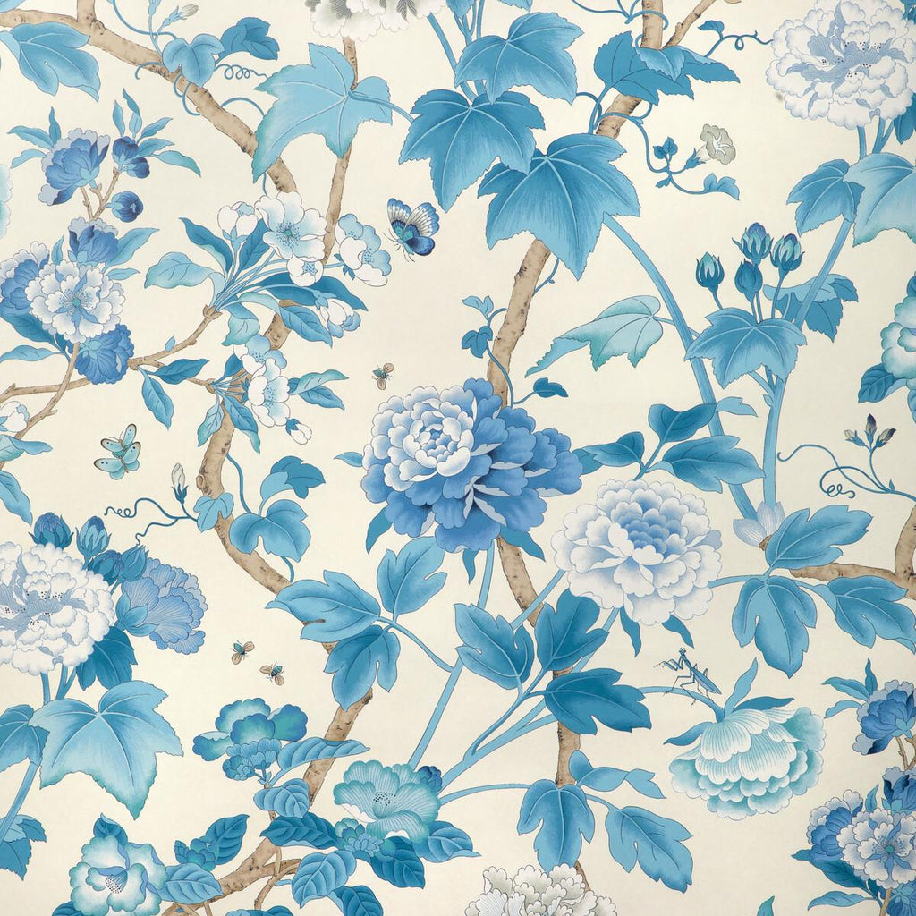 Lee Jofa GARDENIA PAPER DELFT/SKY Wallpaper