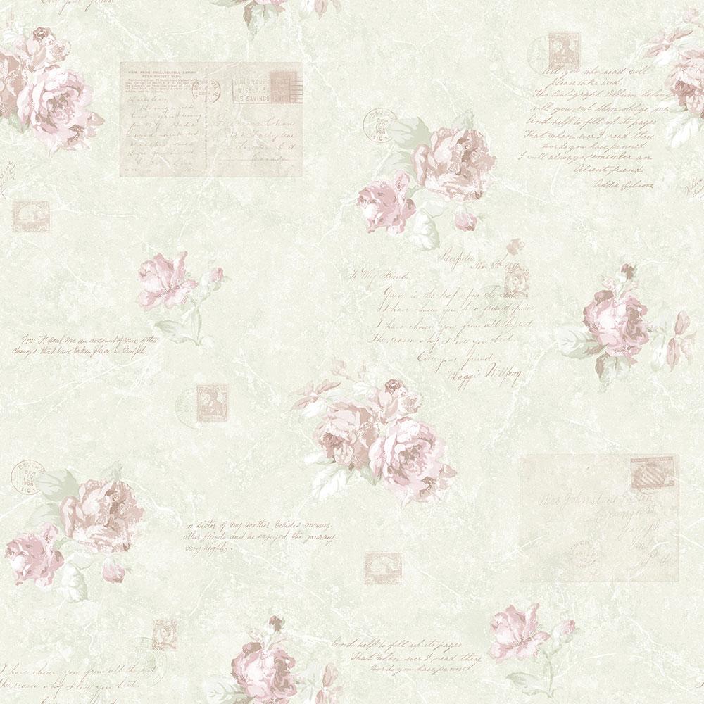 Galerie Vintage Rose Pink Wallpaper