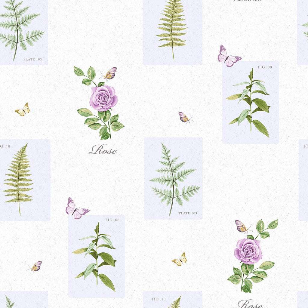 Galerie Rose Botanical Motif Multi-coloured Wallpaper