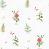 Galerie Rose Botanical Motif White Wallpaper