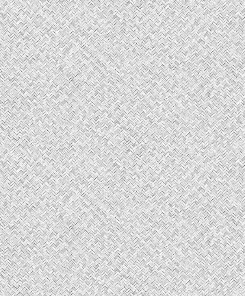 Galerie Herringbone Weave Silver Grey Wallpaper