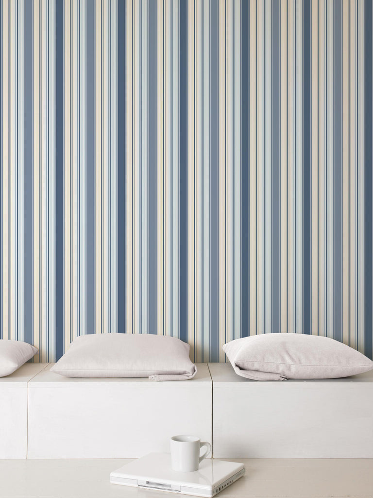 Galerie BARCODE STRIPE Blue Wallpaper