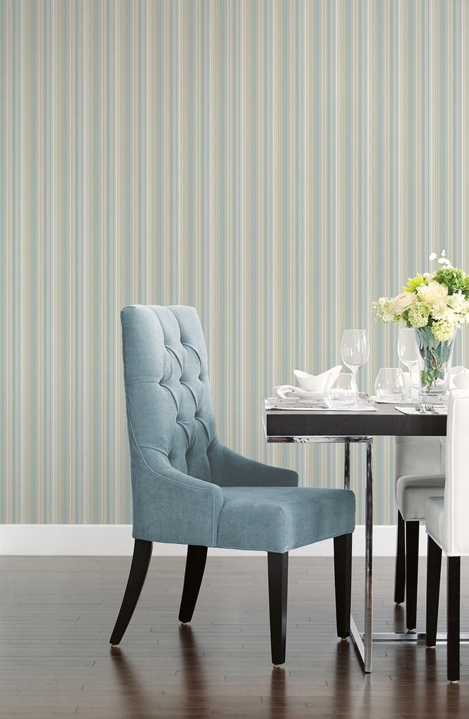 Galerie PINSTRIPE Green Wallpaper