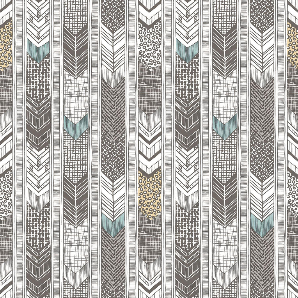 Galerie Arrows Silver Grey Wallpaper