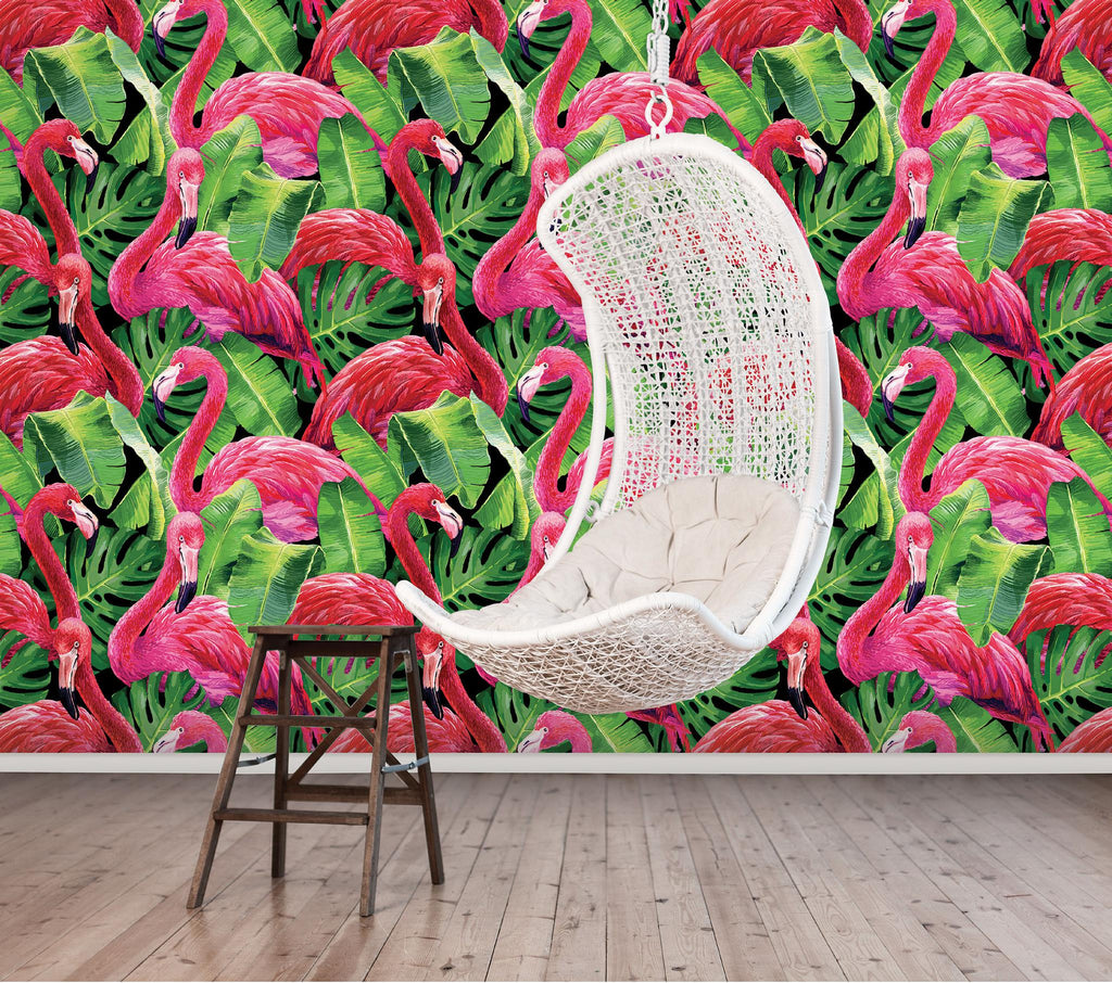 Galerie Flamingos Pink Wallpaper