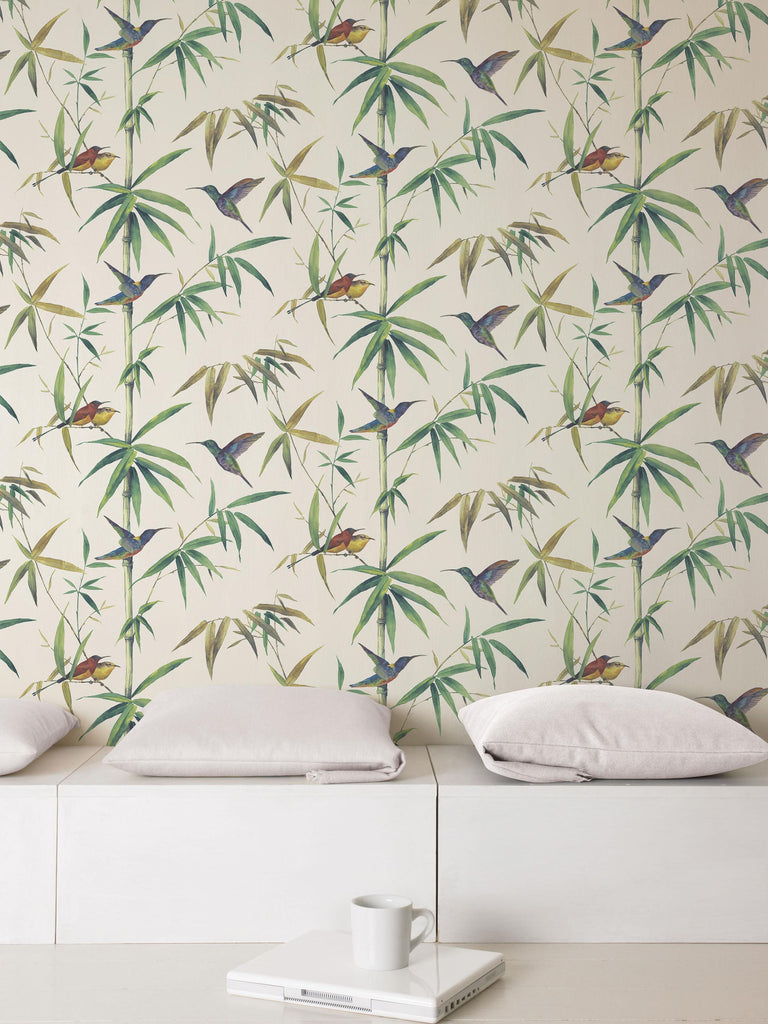 Galerie Humming Birds Green Wallpaper