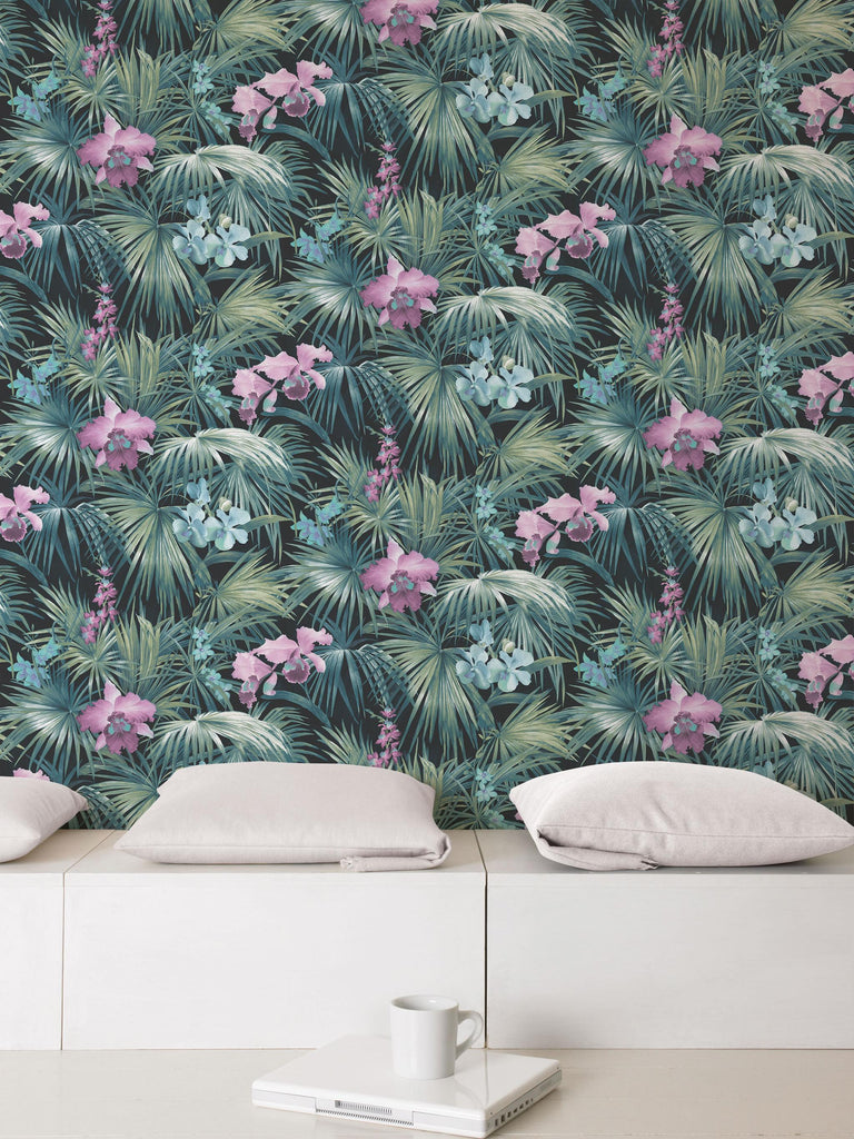 Galerie Tropical Florals Multi-coloured Wallpaper