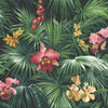 Galerie Tropical Florals Green Wallpaper