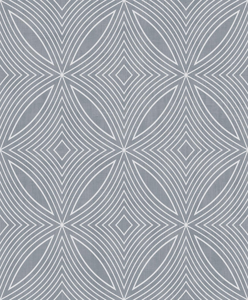 Galerie Metallic Spiral Silver Grey Wallpaper