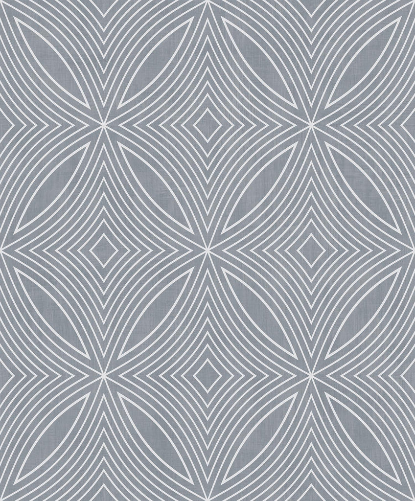 Galerie Metallic Spiral Silver Grey Wallpaper