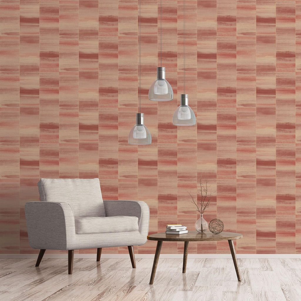 Galerie Glitter Block Orange Wallpaper