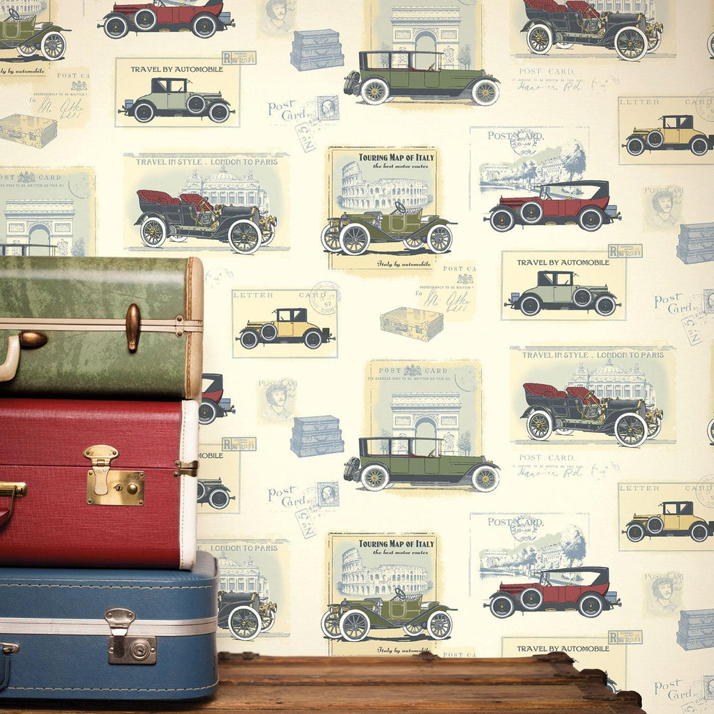 Galerie Cars Multi-coloured Wallpaper