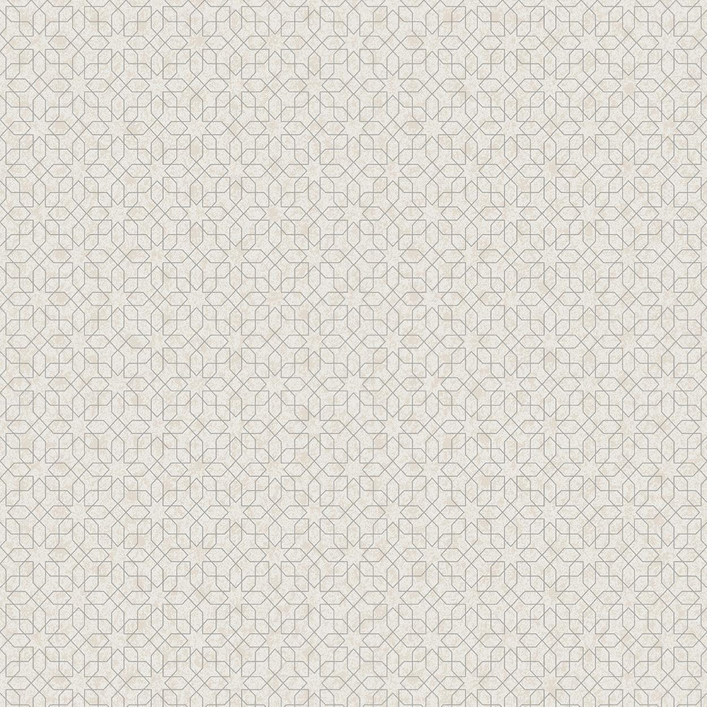 Galerie Metallic Star Geometric Silver Grey Wallpaper