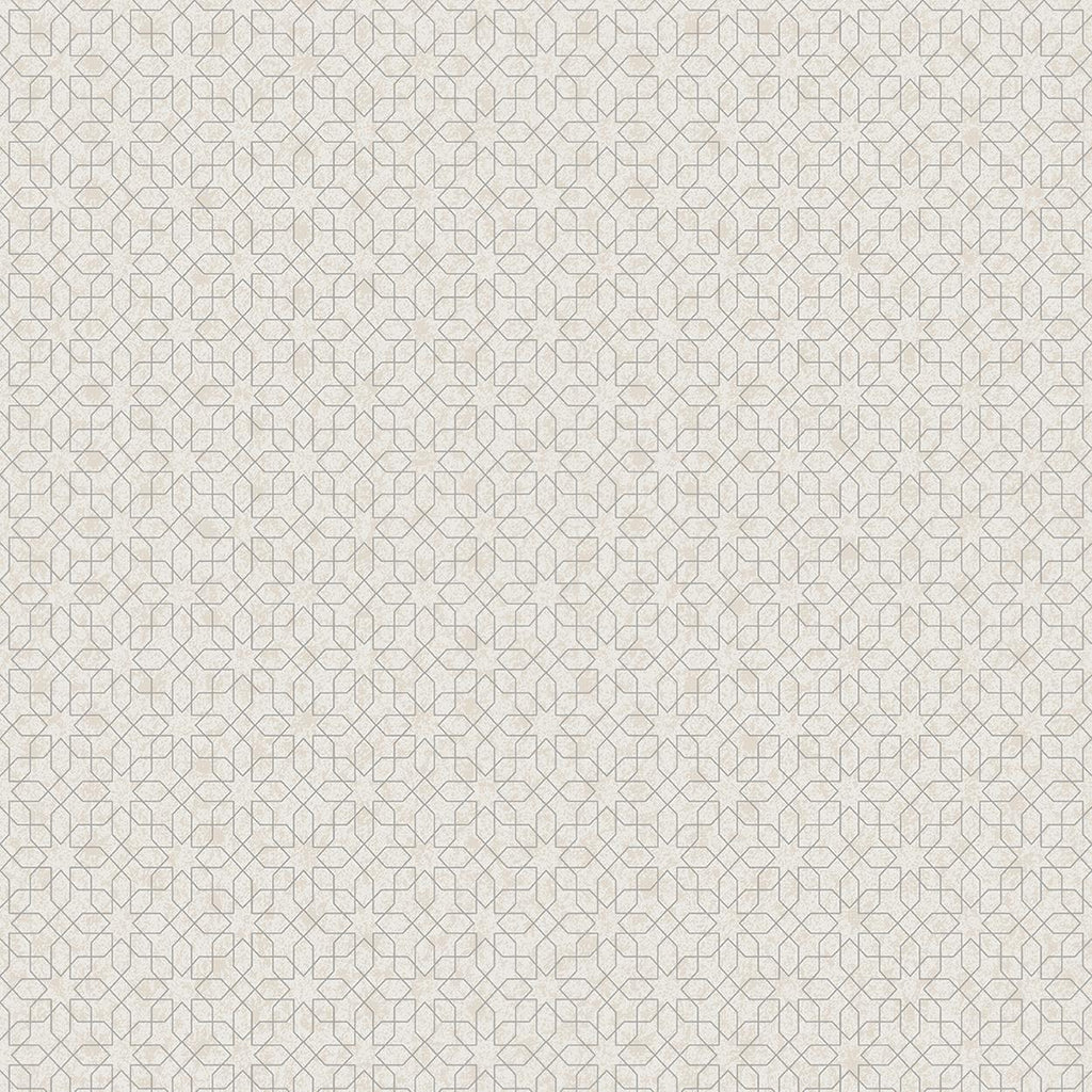 Galerie Metallic Star Geometric Silver Grey Wallpaper