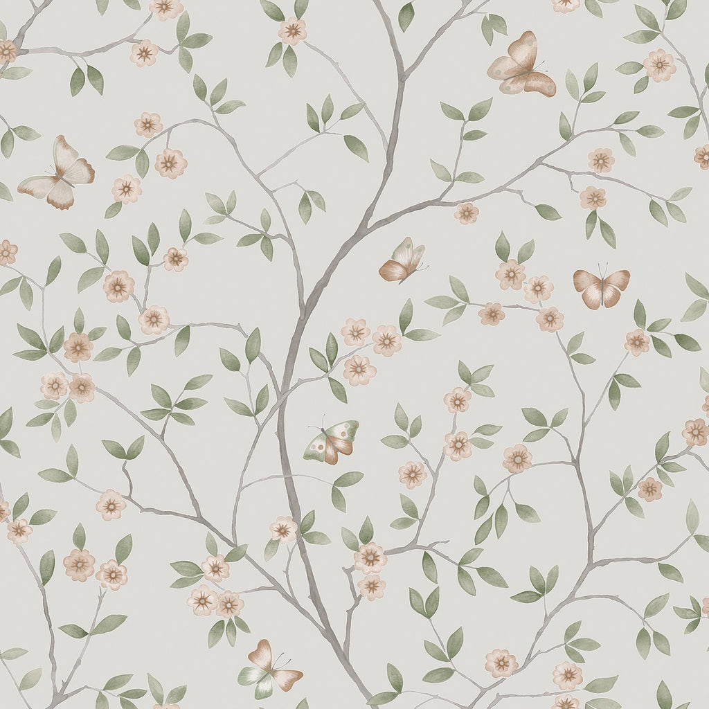 Galerie Butterfly Trail Beige Wallpaper