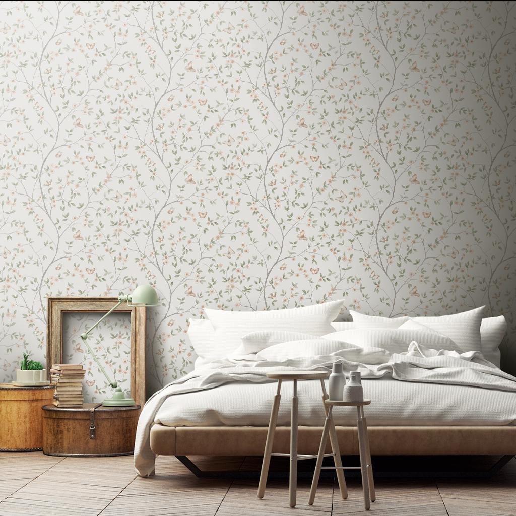 Galerie Butterfly Trail Beige Wallpaper