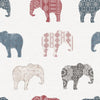 Galerie Elephant Motif Multi-Coloured Wallpaper