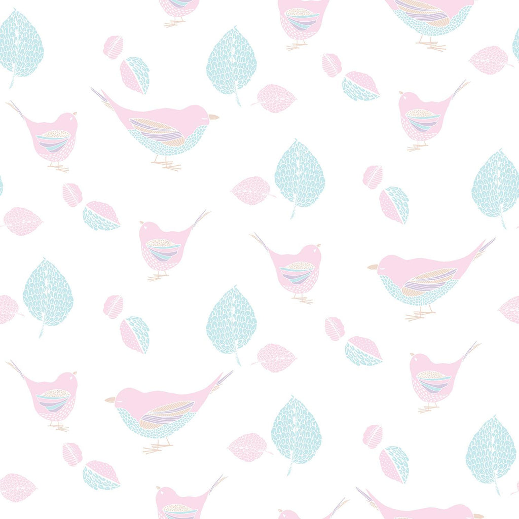 Galerie Pretty Birds Pink Wallpaper