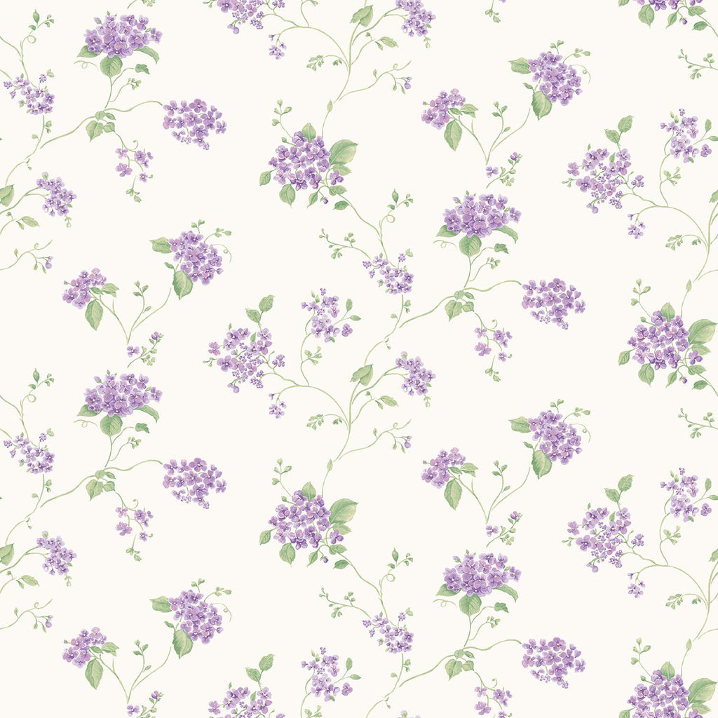 Galerie Hydrangea Trail Purple Lilac Wallpaper