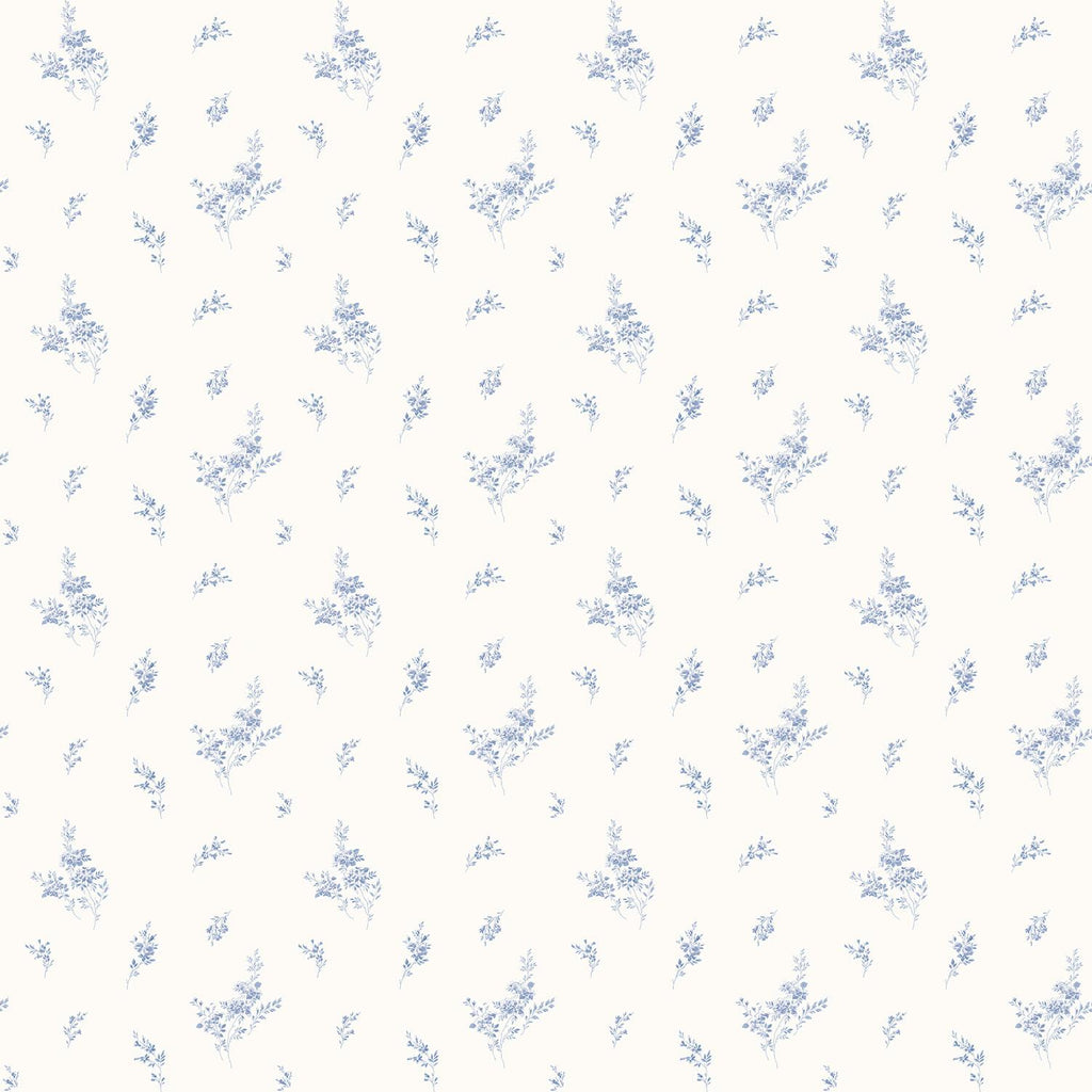 Galerie Small Floral Sprig Blue Wallpaper
