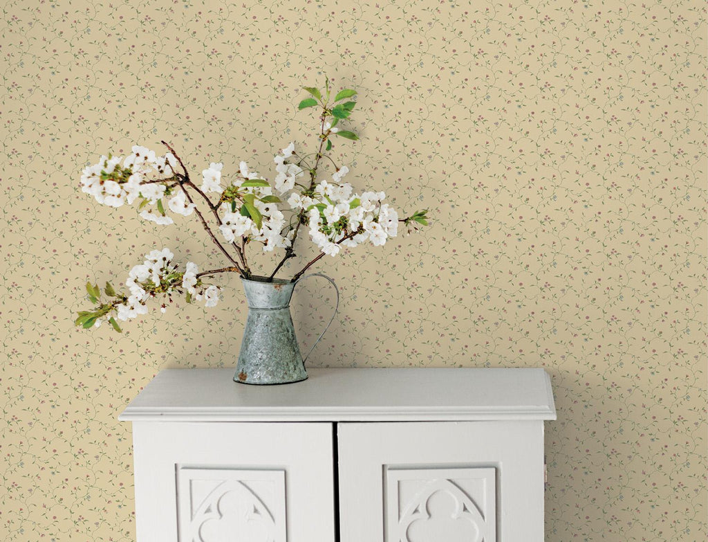 Galerie Small Floral Trail Cream Wallpaper