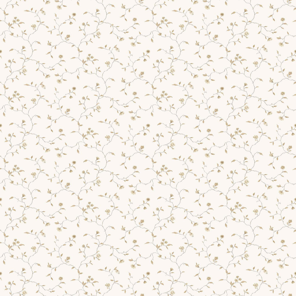 Galerie Small Floral Trail White Wallpaper