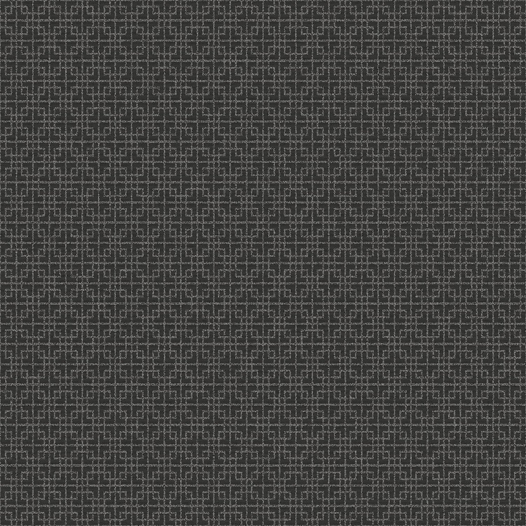 Galerie Greek Key Texture Black Wallpaper