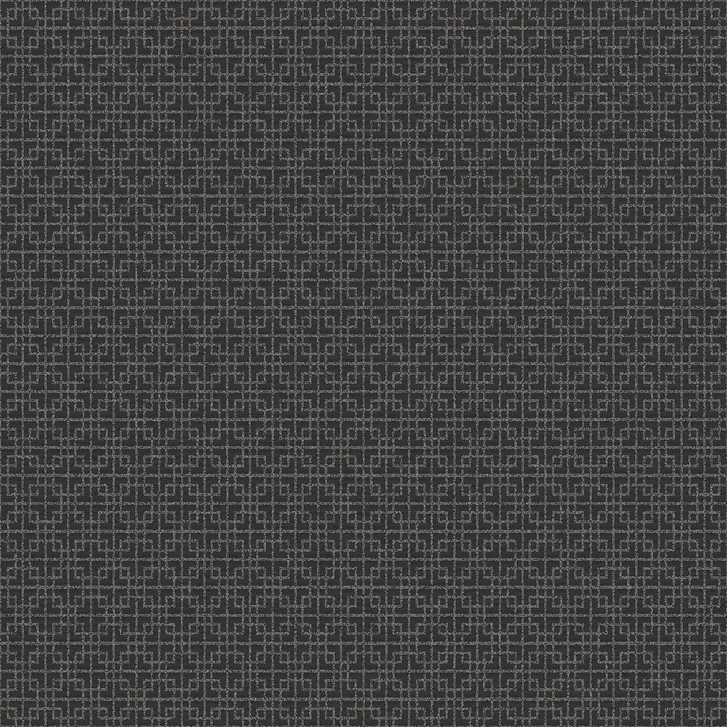 Galerie Greek Key Texture Black Wallpaper