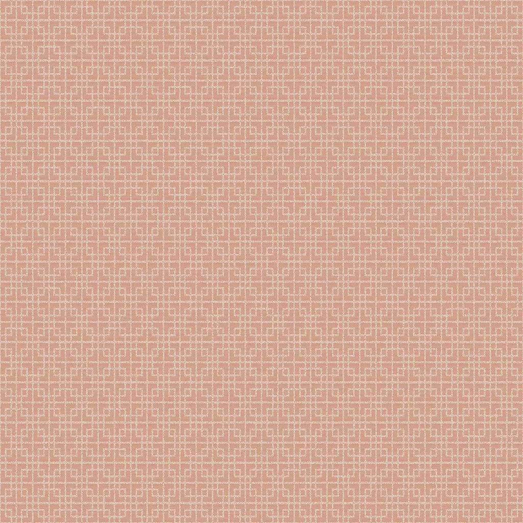 Galerie Greek Key Texture Orange Wallpaper