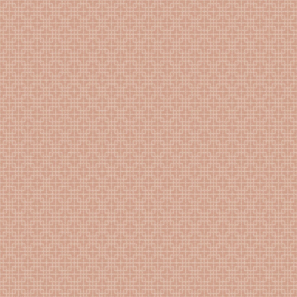 Galerie Greek Key Texture Orange Wallpaper