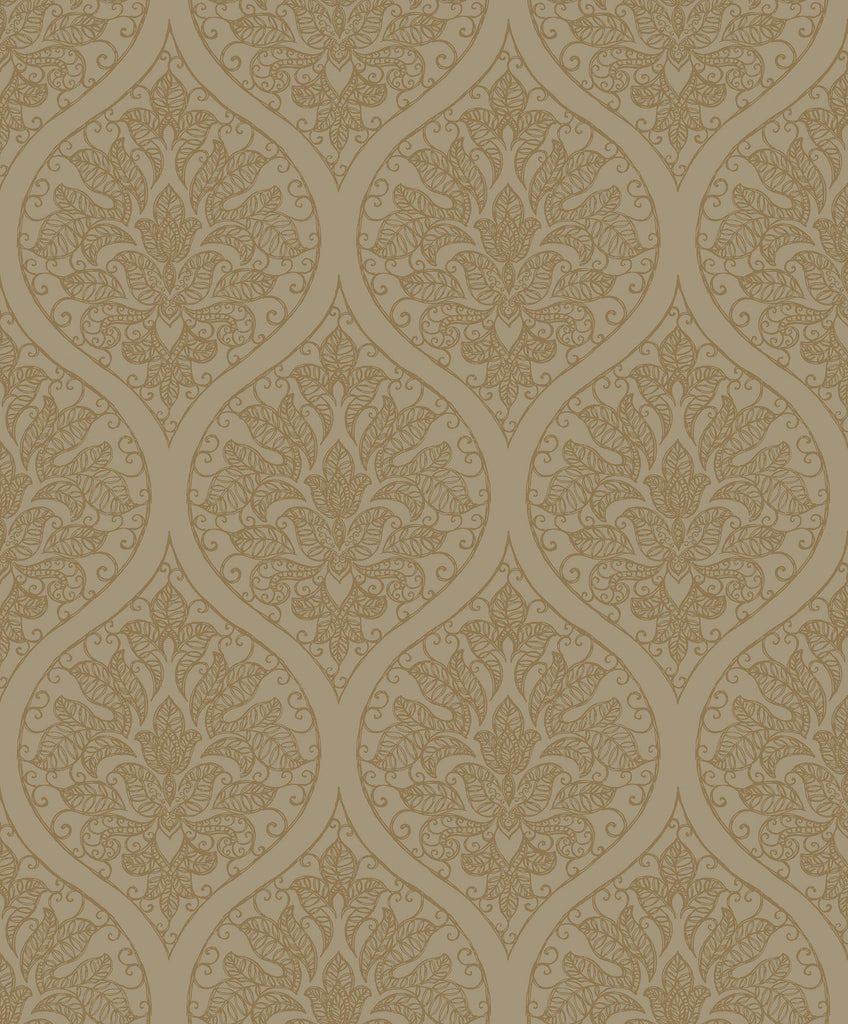 Galerie Emporium Ogee Gold Wallpaper