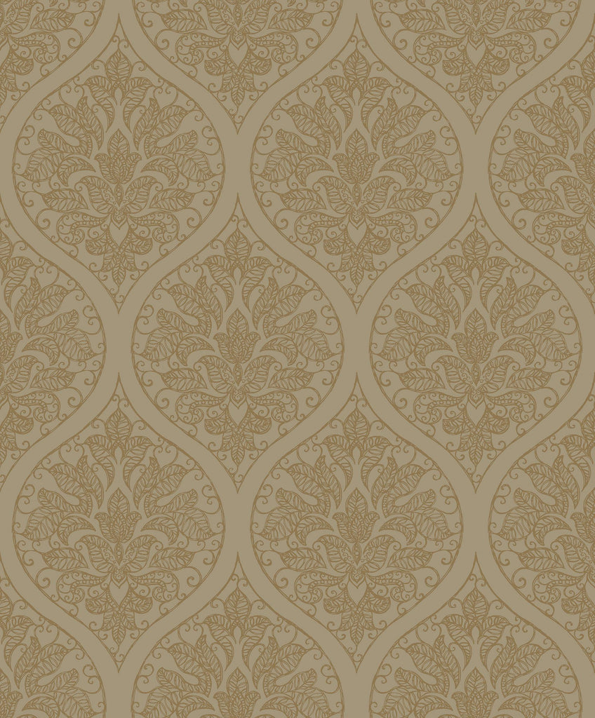 Galerie Emporium Ogee Gold Wallpaper