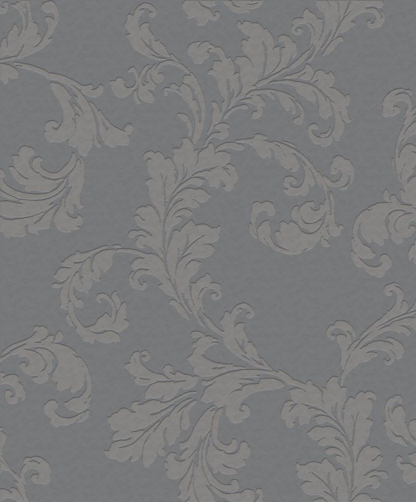 Galerie Acanthus trail Silver Grey Wallpaper