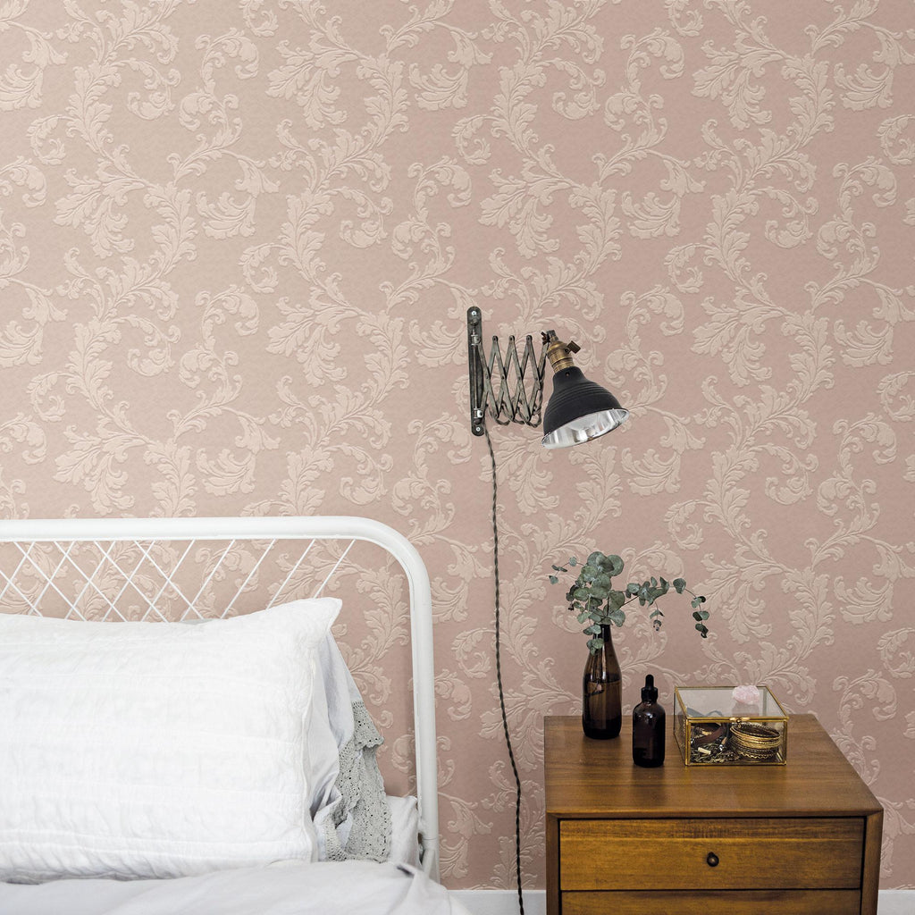 Galerie Acanthus trail Pink Wallpaper