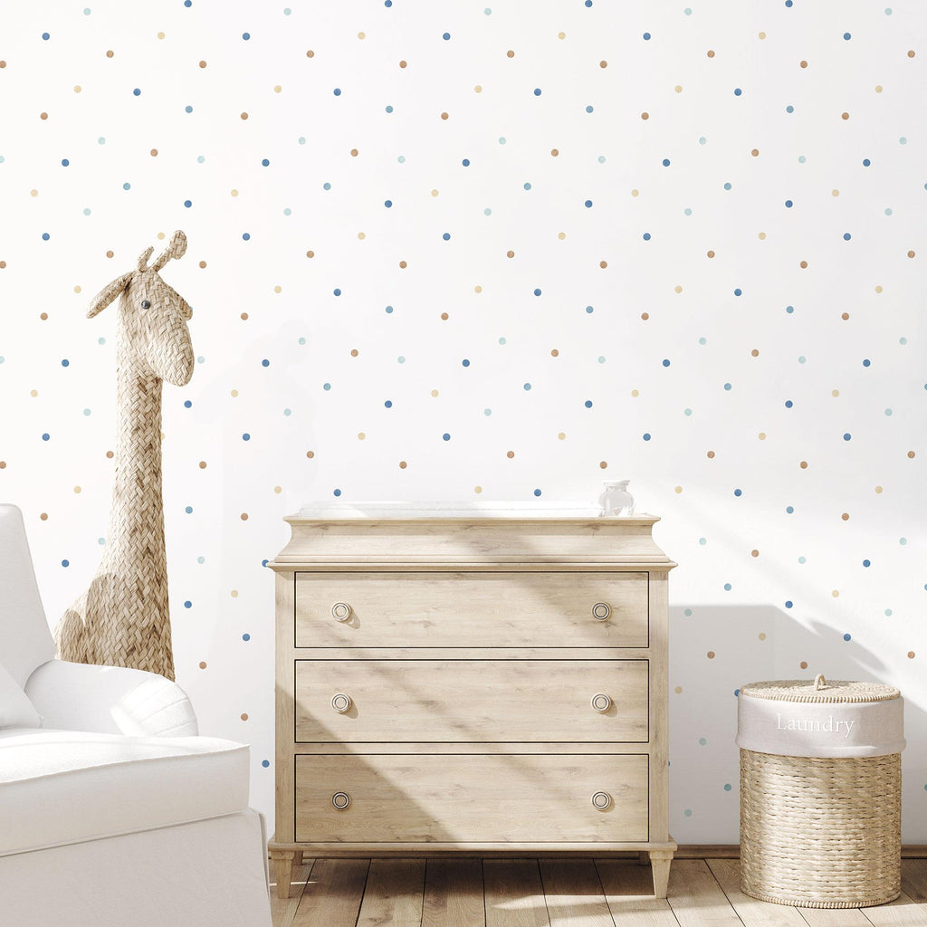 Galerie Dots White Wallpaper