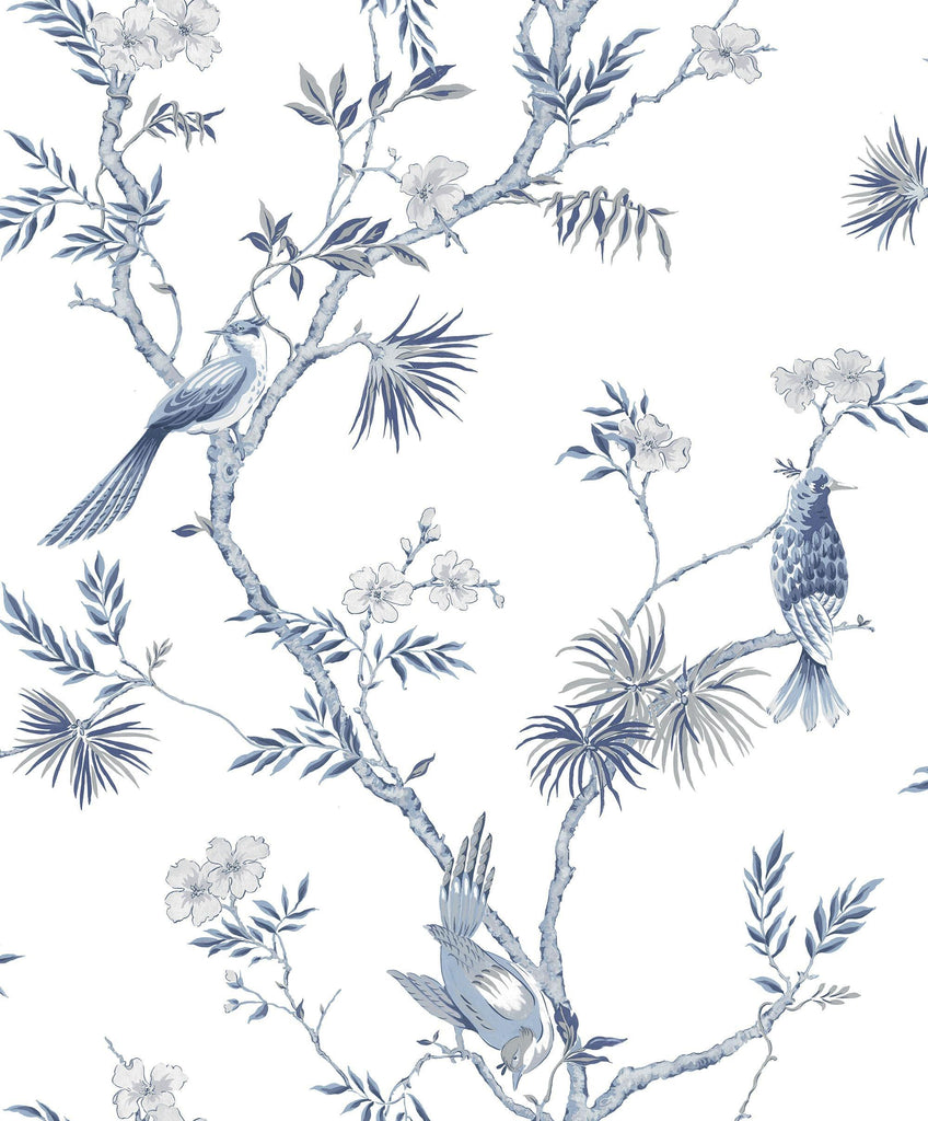 Galerie Classic Bird Trail Blue Wallpaper