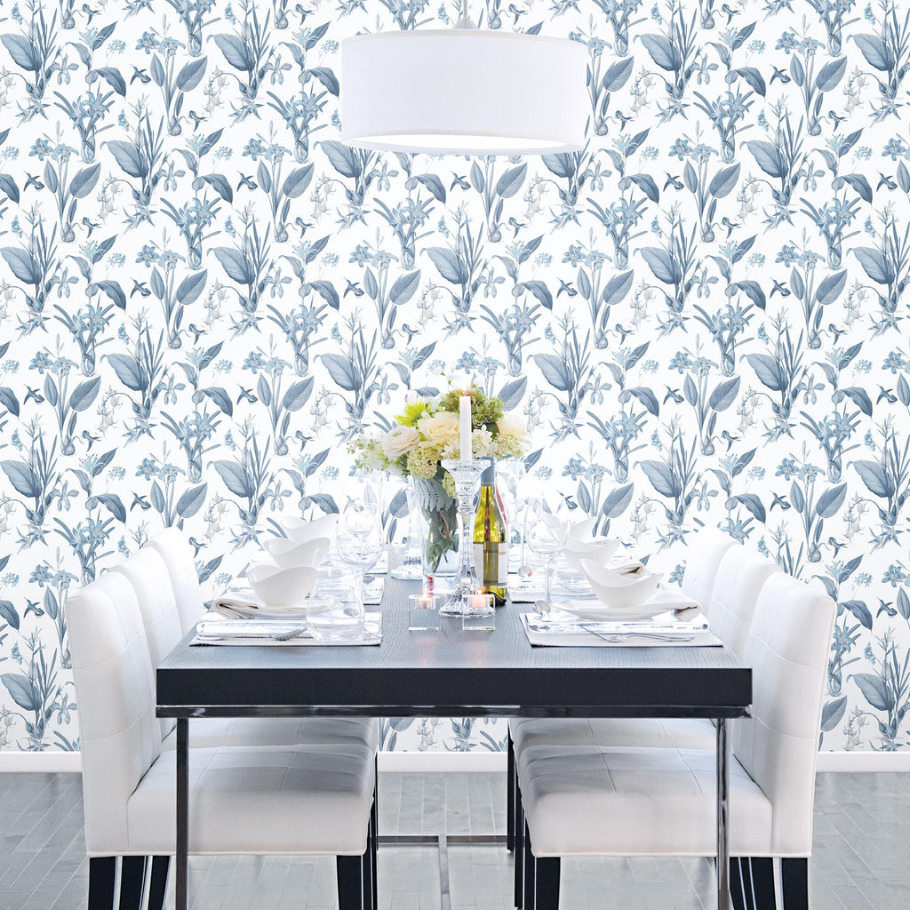 Galerie Cottage Botanical Blue Wallpaper