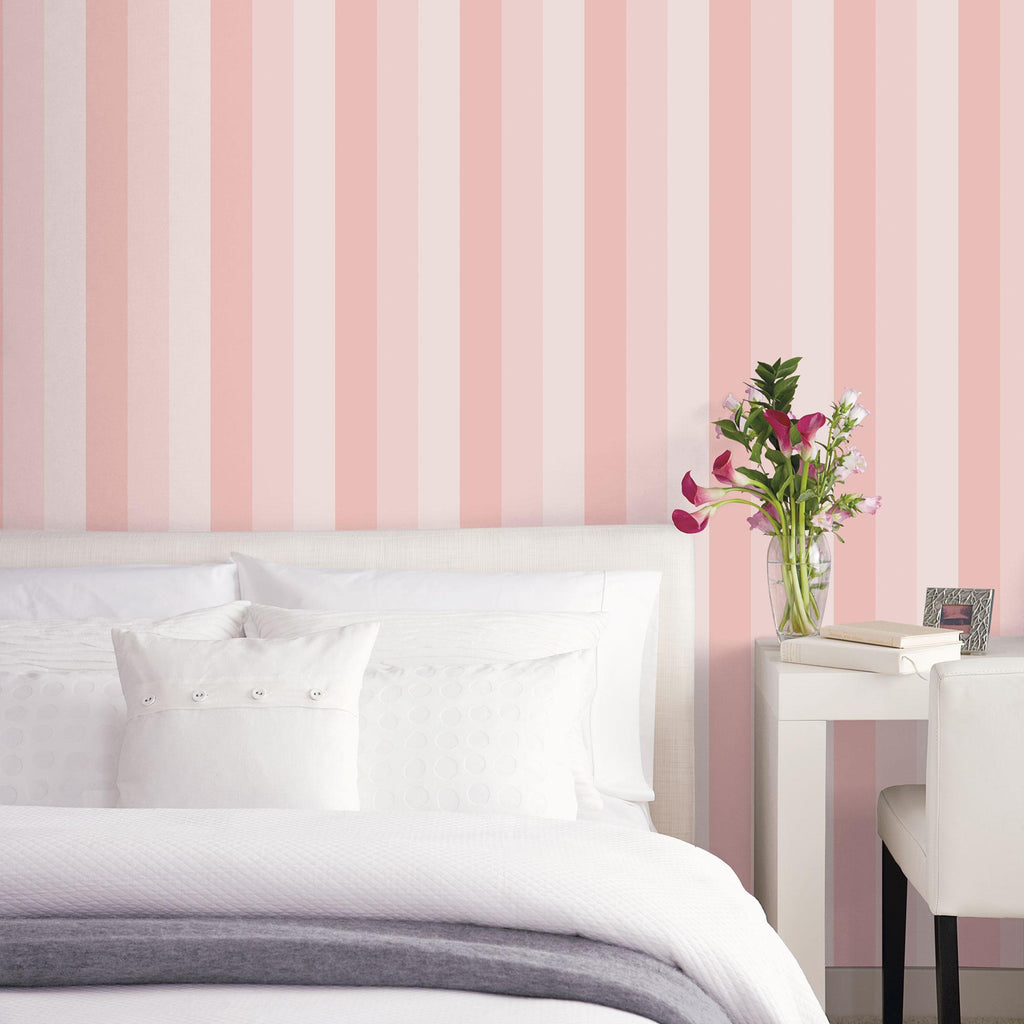 Galerie Secret Stripe Pink Wallpaper